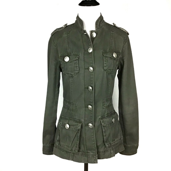❌SOLD❌Forever21 Army Green Military Utility Jacket - Picture 2 of 8